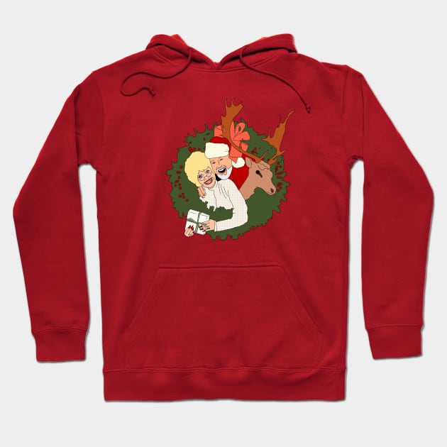 Once Upon a Dolly and Kenny Christmas Hoodie by thecompassrose